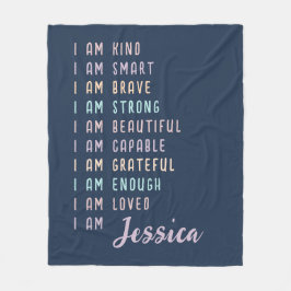 Positive Bejahungen für Frauen in Personalisiertem Fleecedecke