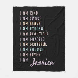Positive Bejahungen für Frauen in Personalisiertem Fleecedecke