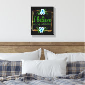 positive Bejahungen für harte Arbeiter Leinwanddruck (Insitu (Schlafzimmer))