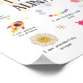 Positive Bejahungen für Kinder, Affirmation Poster (Ecke)