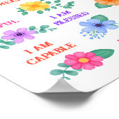 Positive Bejahungen Inspiration täglich bläst Poster (Ecke)