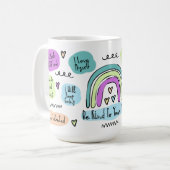 Positive Bejahungen Kaffeetasse (Vorderseite Links)