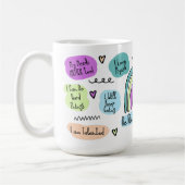 Positive Bejahungen Kaffeetasse (Links)