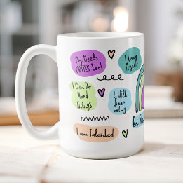 Positive Bejahungen Kaffeetasse