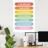 Positive Bejahungen Poster (Heimbüro)