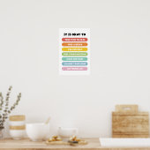 Positive Bejahungen Poster (Küche)