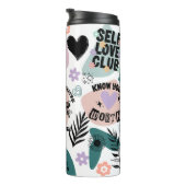 Positive Bejahungen, Zitate aus der Liebe Thermosbecher (Nach rechts gedreht)