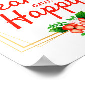 positive Bejahungsquoten für Arbeit und Leben Poster (Ecke)