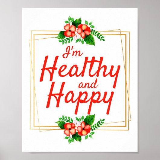 positive Bejahungsquoten für Arbeit und Leben Poster (Vorne)