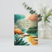 Positive Bekräftigung Lassend Schmerz und Wut Postkarte (Stehend Vorderseite)