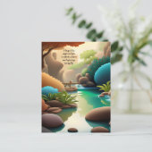 Positive Bekräftigung Lassend Schmerz und Wut Postkarte (Stehend Vorderseite)