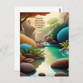 Positive Bekräftigung Lassend Schmerz und Wut Postkarte (Vorne/Hinten)