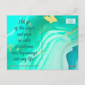 Positive Bekräftigung Lassend Schmerz und Wut Postkarte (Rückseite)