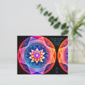 Positive Bekräftigung Lassend Schmerz und Wut Postkarte (Stehend Vorderseite)