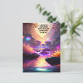 Positive Bekräftigung Lassend Schmerz und Wut Postkarte (Stehend Vorderseite)