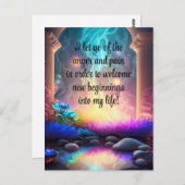 Positive Bekräftigung Lassend Schmerz und Wut Postkarte (Vorne/Hinten)