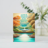 Positive Bekräftigung Lassend Schmerz und Wut Postkarte (Stehend Vorderseite)