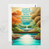 Positive Bekräftigung Lassend Schmerz und Wut Postkarte (Vorne/Hinten)