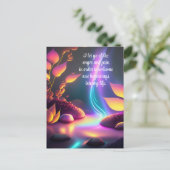 Positive Bekräftigung Lassend Schmerz und Wut Postkarte (Stehend Vorderseite)