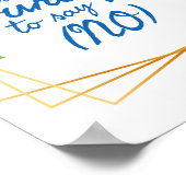 positive Bekräftigungen für Angst und Liebe Poster (Ecke)