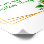 positive Bekräftigungen für die Liebe und den Erfo Poster (Ecke)