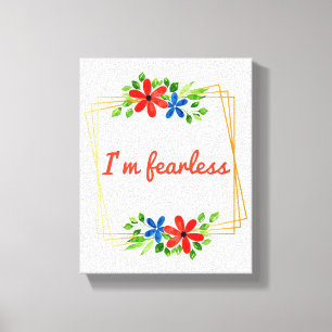 positive Bekräftigungen für die Liebe und Selbstve Leinwanddruck