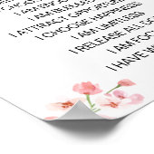 Positive Bestätigung der Vision Board Poster (Ecke)