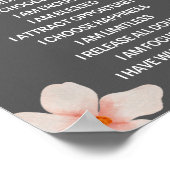 Positive Bestätigung der Vision Board Poster (Ecke)