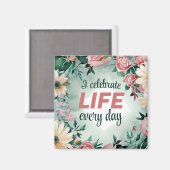 Positive Bestätigung für ein perfektes körperlich Magnet (Vorderseite/Rückseite)