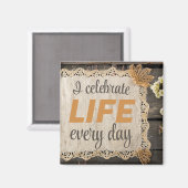 Positive Bestätigung für ein perfektes körperlich Magnet (Vorderseite/Rückseite)