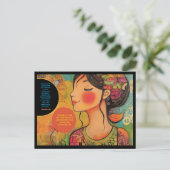 Positive Bestätigung Postkarte (Stehend Vorderseite)