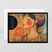 Positive Bestätigung Postkarte (Vorne/Hinten)