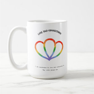 Positive Bestätigung von Liebe und Verbindung Kaffeetasse