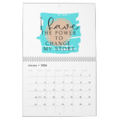 Positive Bestätigungen| Bearbeitbarer Jahreskalend Kalender (Jan 2026)