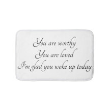 "Positive Bestätigungs-" Bad-Matte