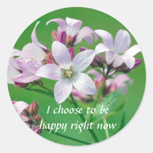 Positive Bestätigungsmotivation über hapiness Runder Aufkleber