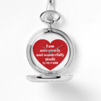 Positive Bibelvers-Affirmation rotes Herz Cute