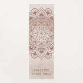 Positive Bilder nur maßgeschneidertes Zitat Chic M Yogamatte (Vorderseite)