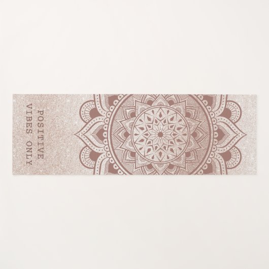 Positive Bilder nur maßgeschneidertes Zitat Chic M Yogamatte (Vorderseite (Horizontal))