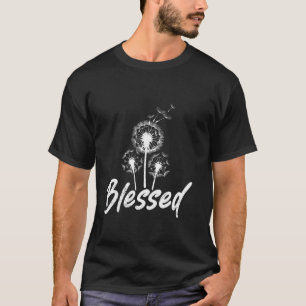 Positive BLESSED Hippie Blume Power Funny Dande T-Shirt