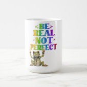 Positive boho frog Hippie  Kaffeetasse (Mittel)