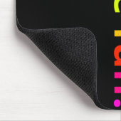 Positive Botschaft bunt Spaß für Kinder Jungen Mousepad (Ecke)