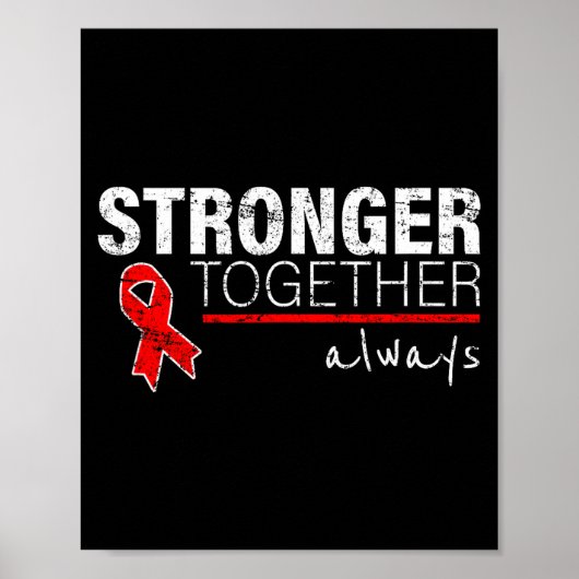 Positive Botschaft für Frauen Männer Herzerkrankun Poster (Vorne)