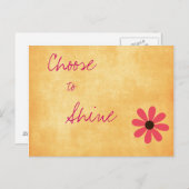 Positive Botschaft-Postkarte Postkarte (Vorne/Hinten)