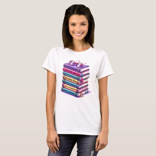 Positive Bücher T-Shirt (Vorne ganz)