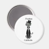 Positive Cattitude Magnet (Vorderseite/Rückseite)