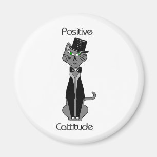 Positive Cattitude Magnet