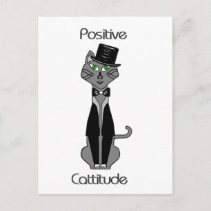 Positive Cattitude Postkarte