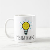 Positive Dinking Pickleball-Tasse Kaffeetasse (Links)