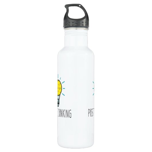 Positive Dinking Pickleball Wasserflasche Edelstahlflasche (Rückseite)
